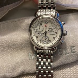 Michele Watch Stainless Steel w/ extra links